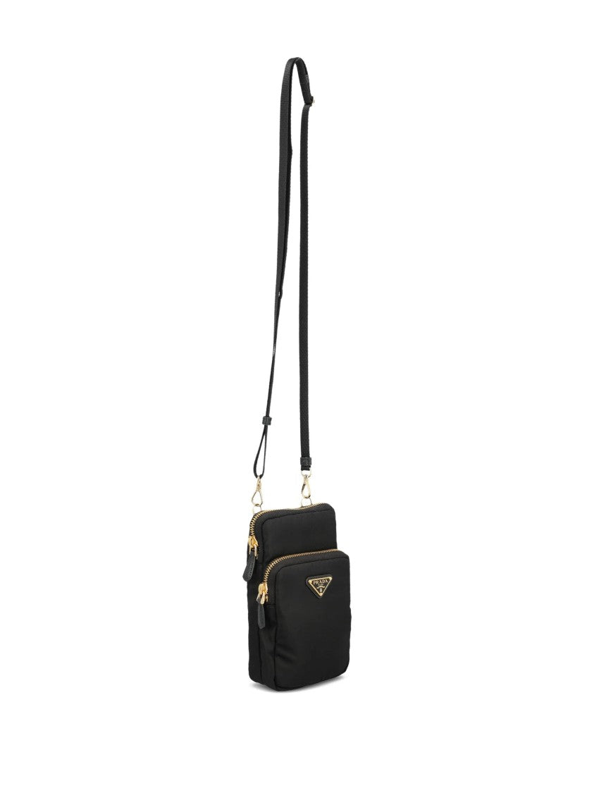 Prada Black Porta Cellulare Crossbody Bag