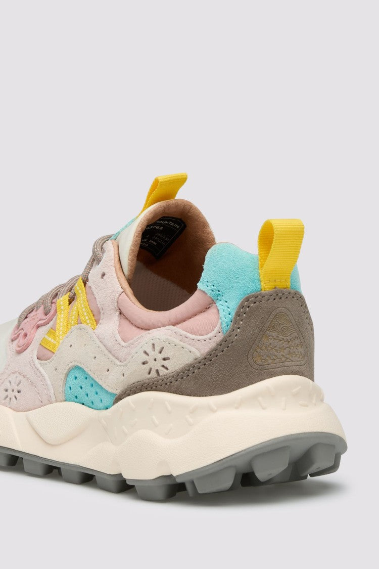 Flower Mountain Layered Design Sneakers With Chunky Sole