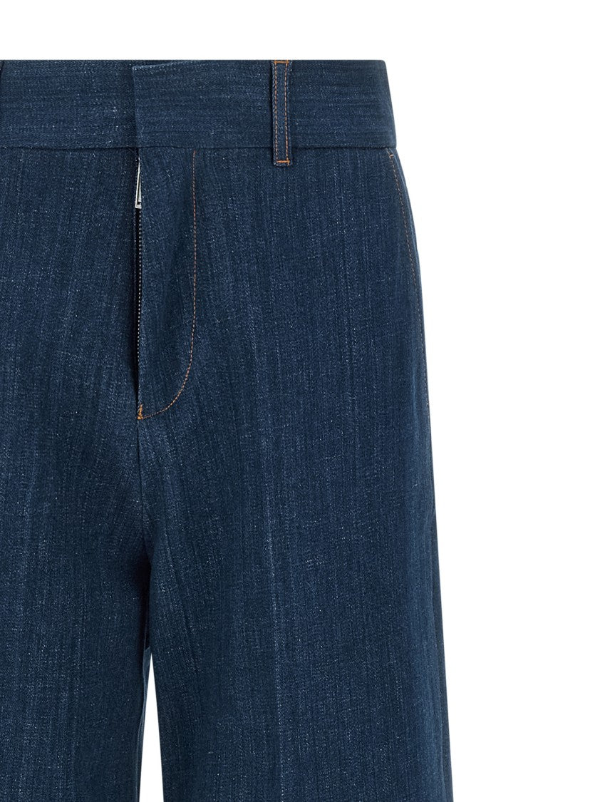 Dsquared2 Tailoring-Inspired Wide Straight-Leg Denim Jeans