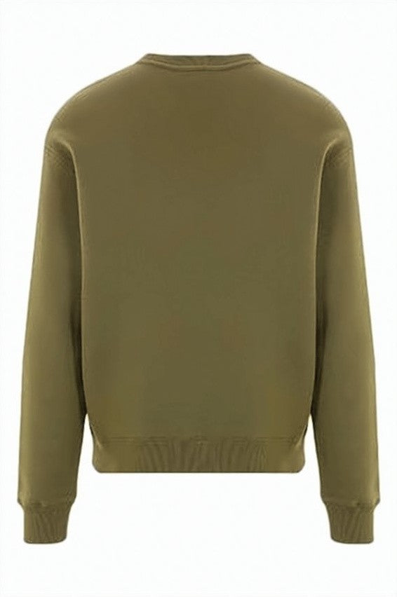 Maison Kitsuné Cropped Long-Sleeve Sweatshirt With Ribbed Details