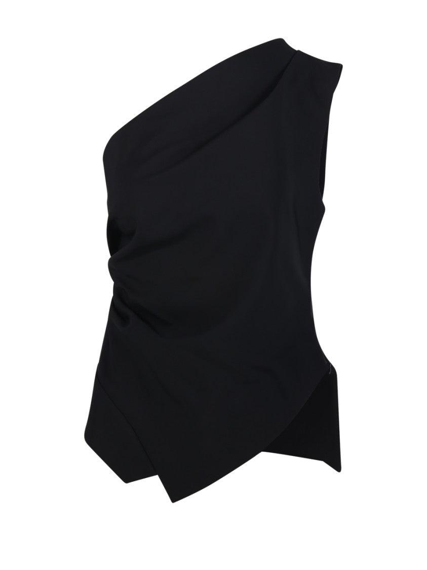 Róhe Off Shoulder Lapel Top