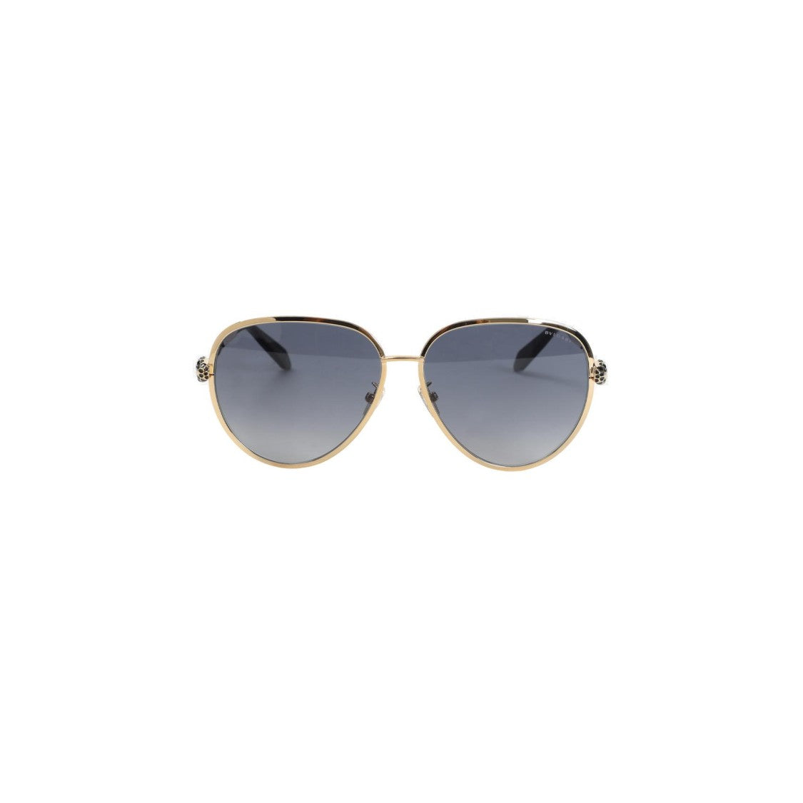 Bulgari Oversized Metallic Finish Sunglasses With Bold Design