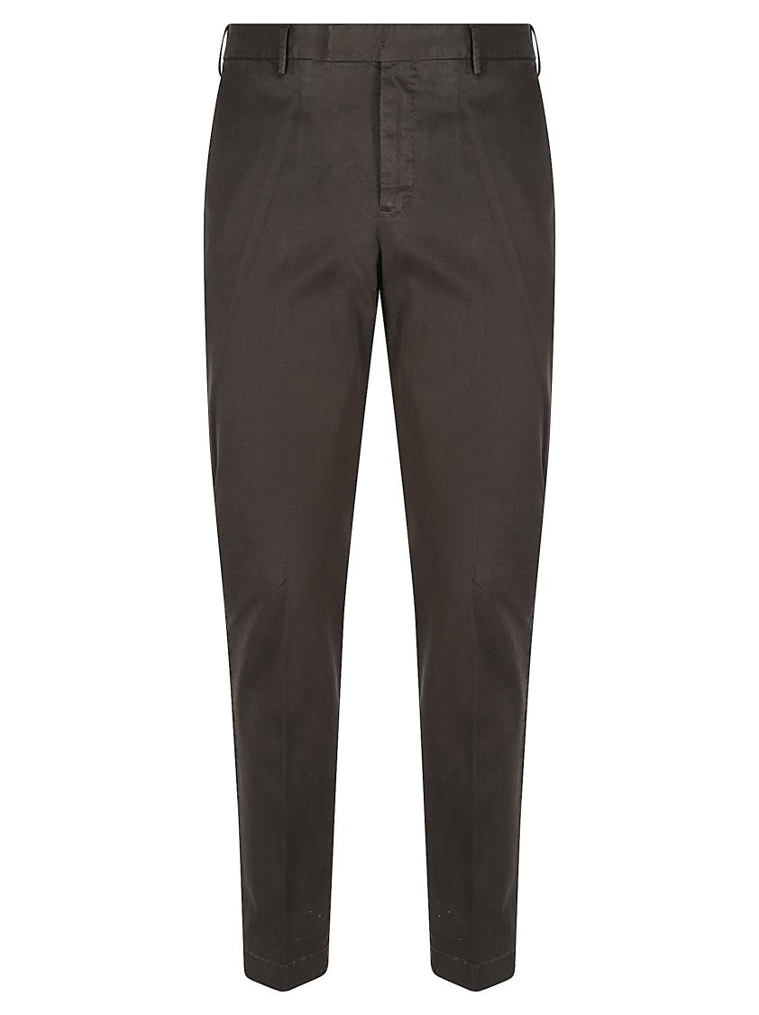 Pt Torino Brown Master Tailored Cotton Pants
