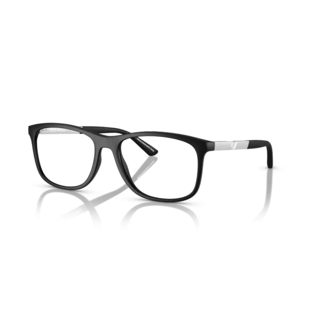 Emporio Armani 0Ea3247 Rectangular Frame Sunglasses With Silver Accents