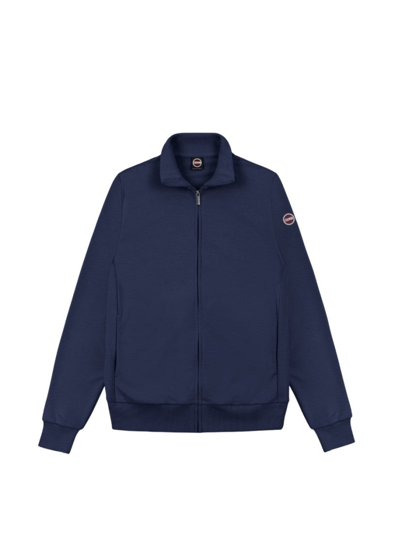 Colmar Navy Blue Full-Zip Ribbed Sweatshirt