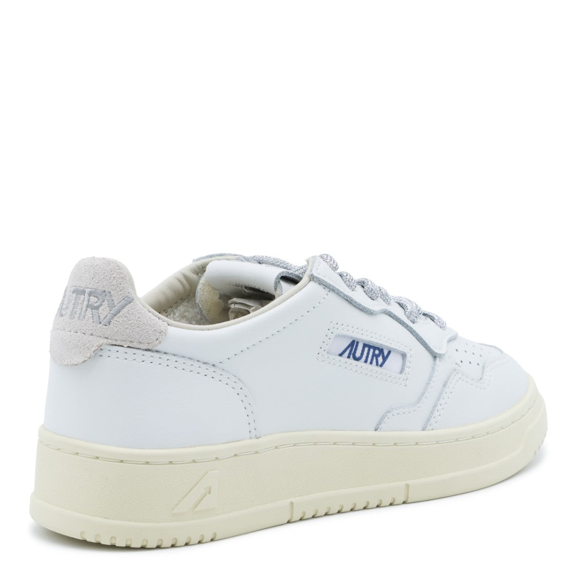 Autry Minimalist White Leather Sneakers With Perforated Detailing