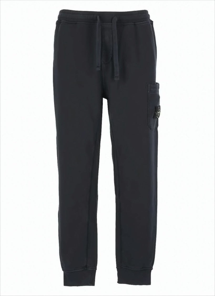 Stone Island Relaxed Fit Navy Cotton Pants