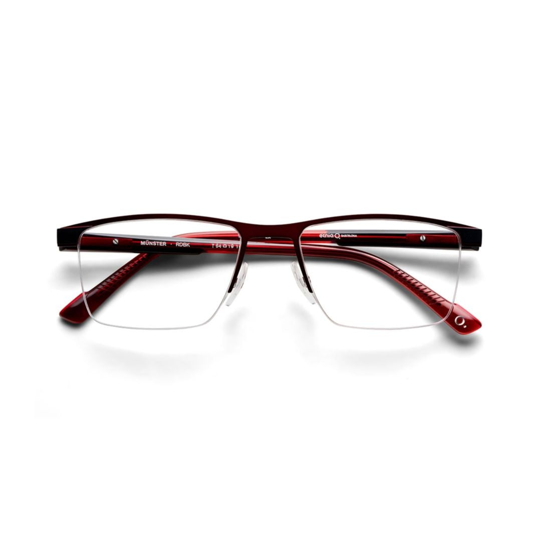 Etnia Barcelona Munster Semi-Rimless Eyeglasses With Bold Metal Frame