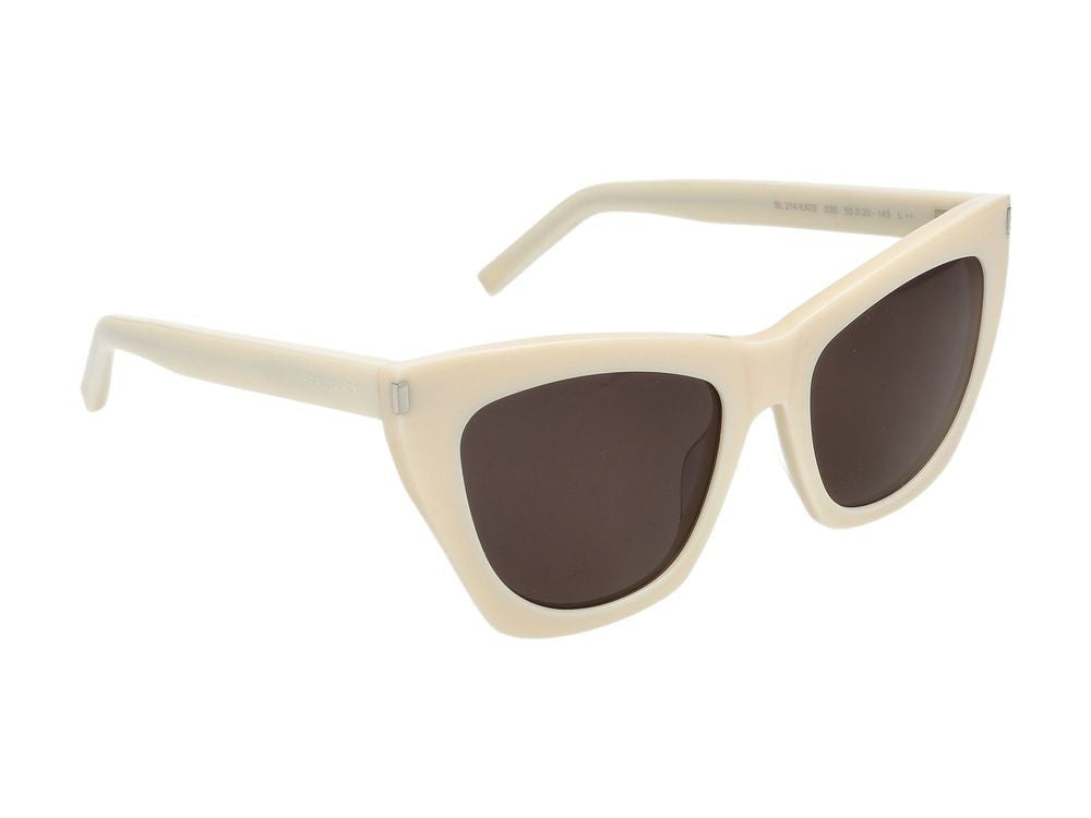 Saint Laurent Sunglasses Saint Laurent Sl 214 Kate 035 Ivory Ivory Black 55/20/145