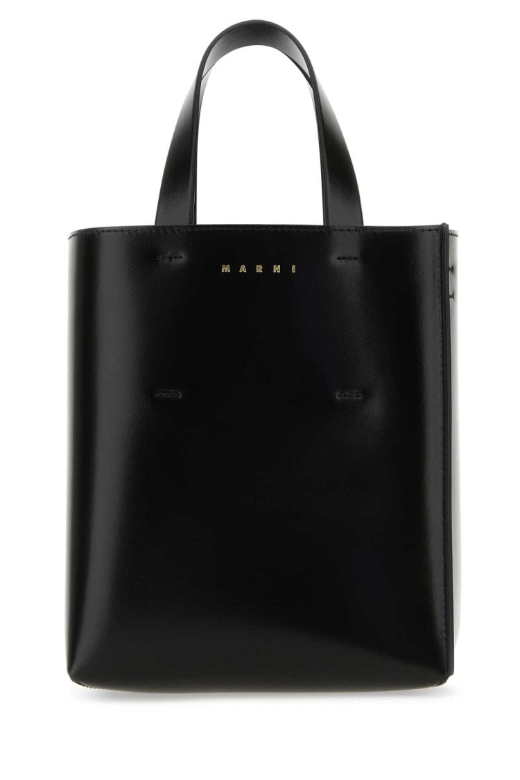 Marni Black Leather Mini Museo Handbag