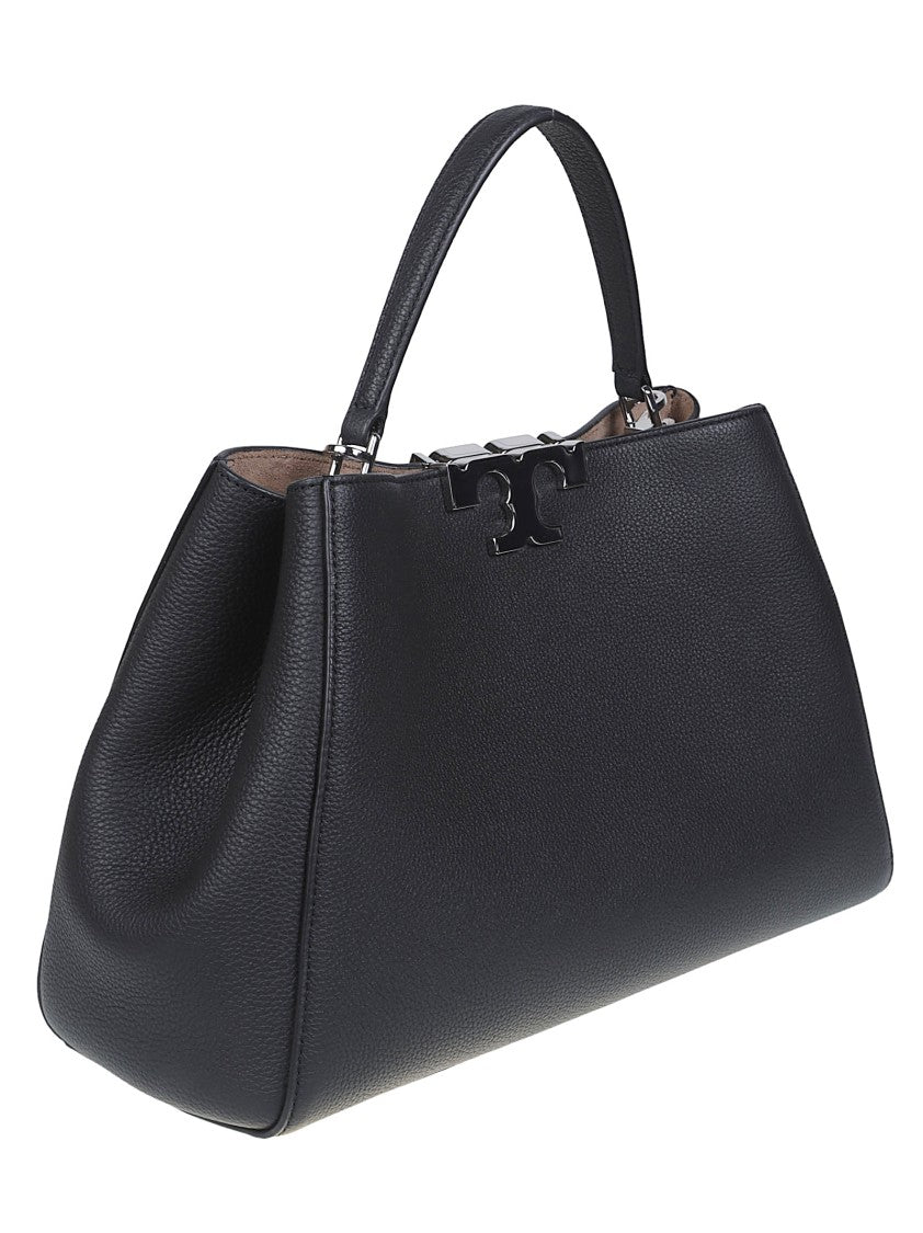 Tory Burch Eleanor Pebbled Leather Satchel Bag