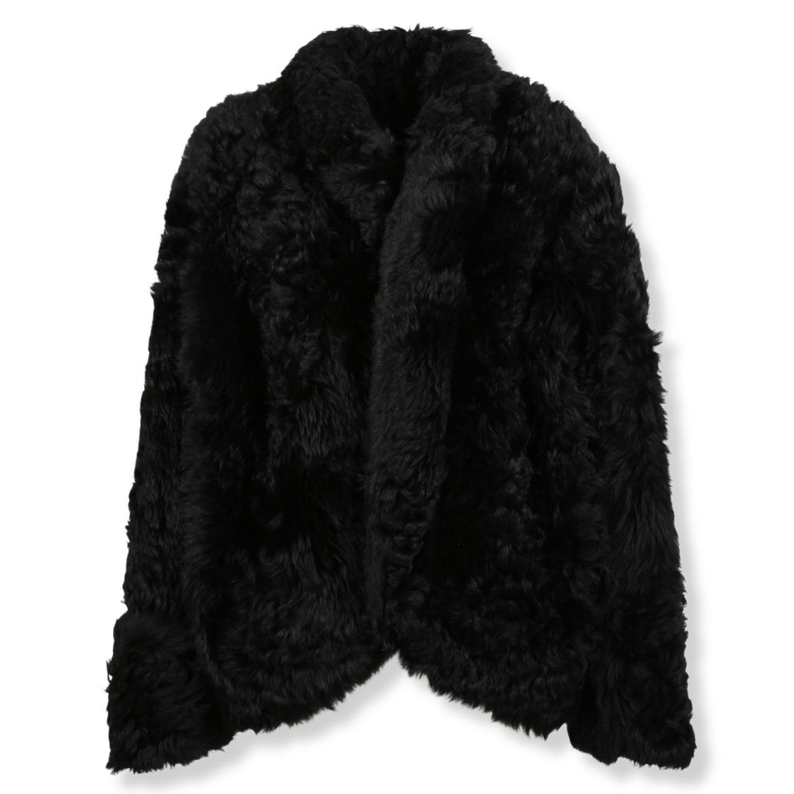 Remain Plush Shearling Jacket With Classic Collar