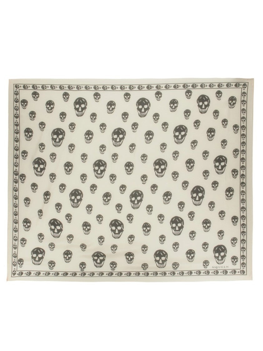 Alexander Mcqueen Skull Frame Silk Scarf