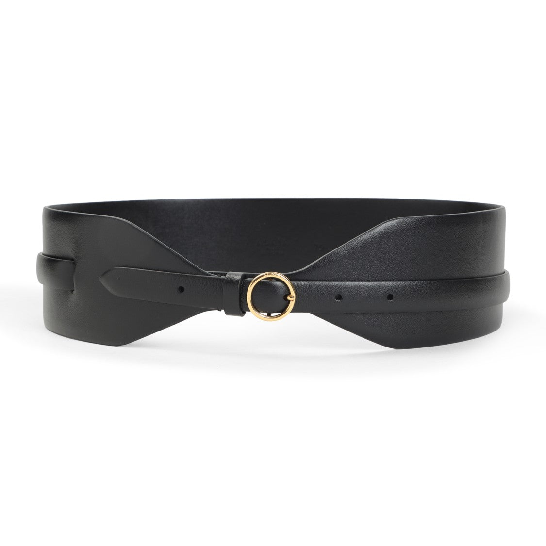 Alaïa Large Calf Leather Belt With Gold-Tone Buckle