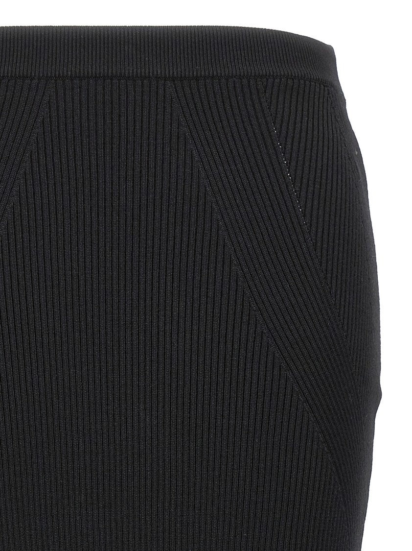 Mcqueen Ribbed Midi Skirt