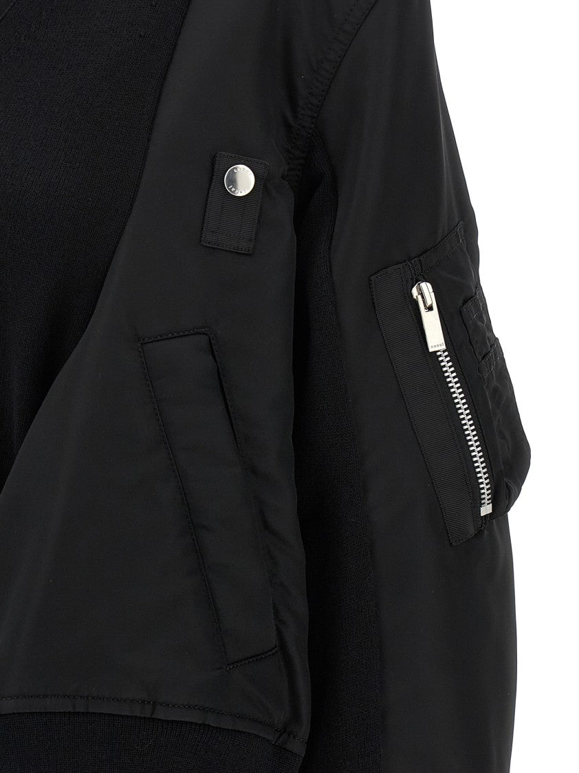Sacai Nylon Insert Cardigan