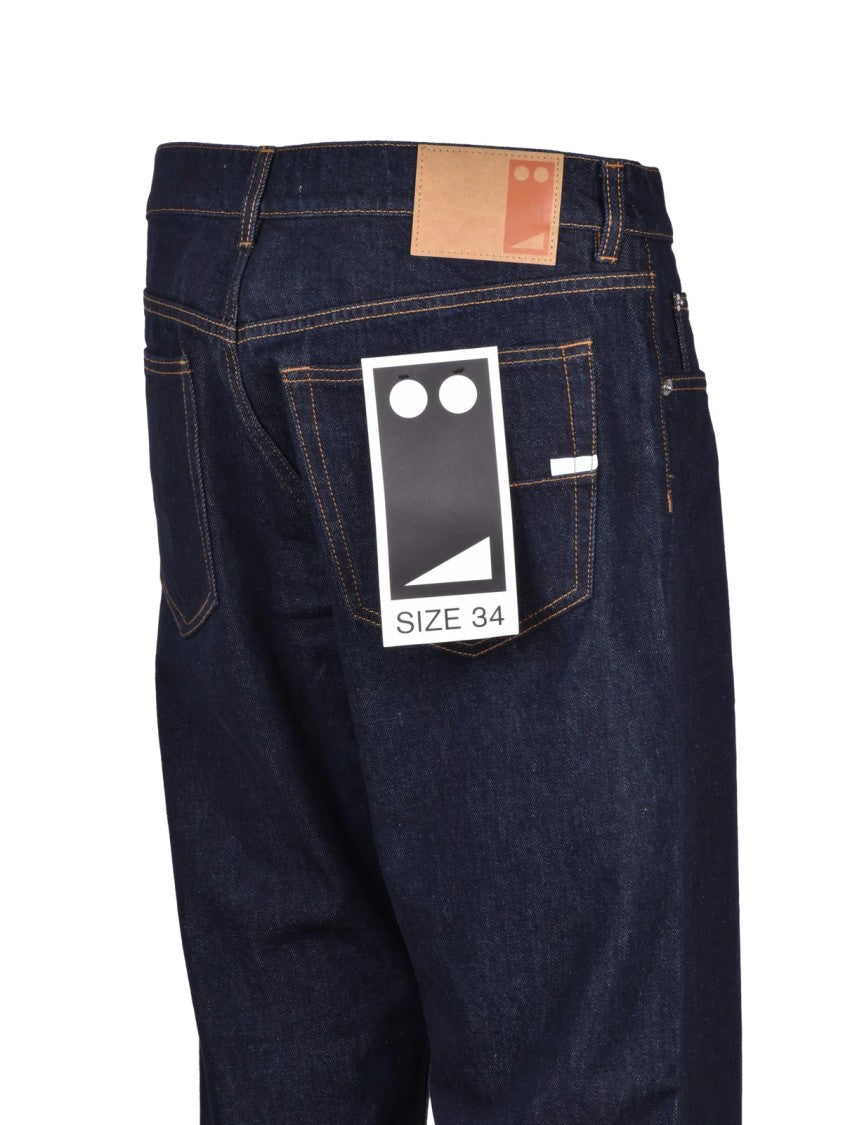 Grifoni Blue Cotton Jeans
