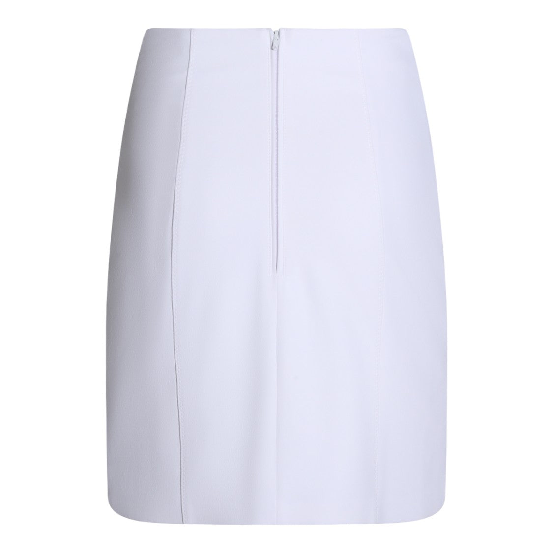 Elisabetta Franchi Ivory Mini Skirt With High Waist