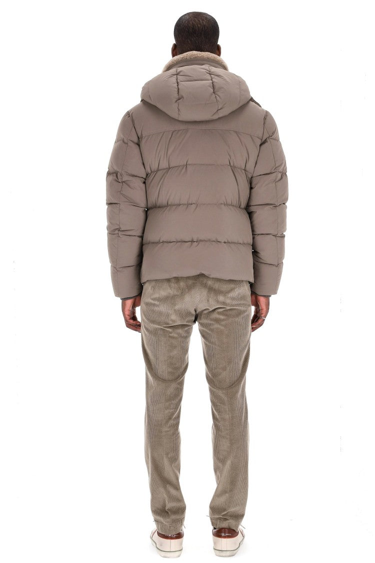 Moorer Alarick-Kn Down Jacket With Shearling Collar