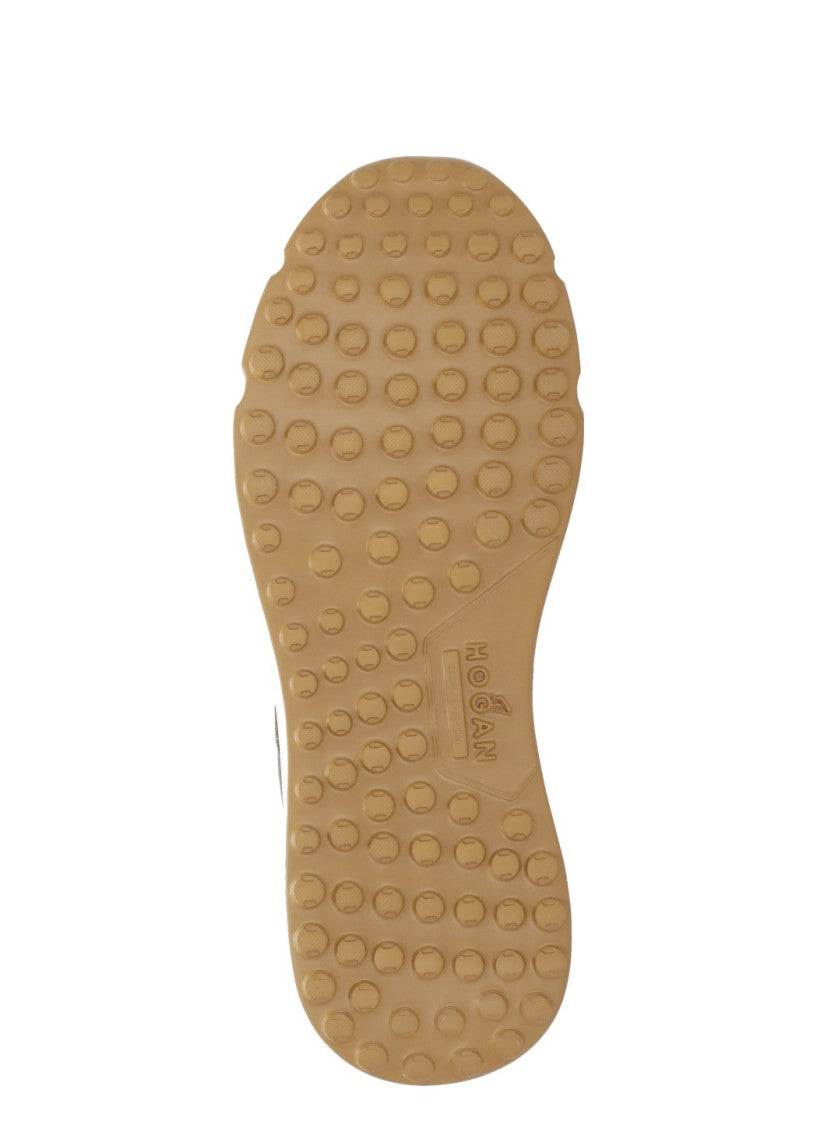 Hogan Brown Suede Low-Top Sneakers