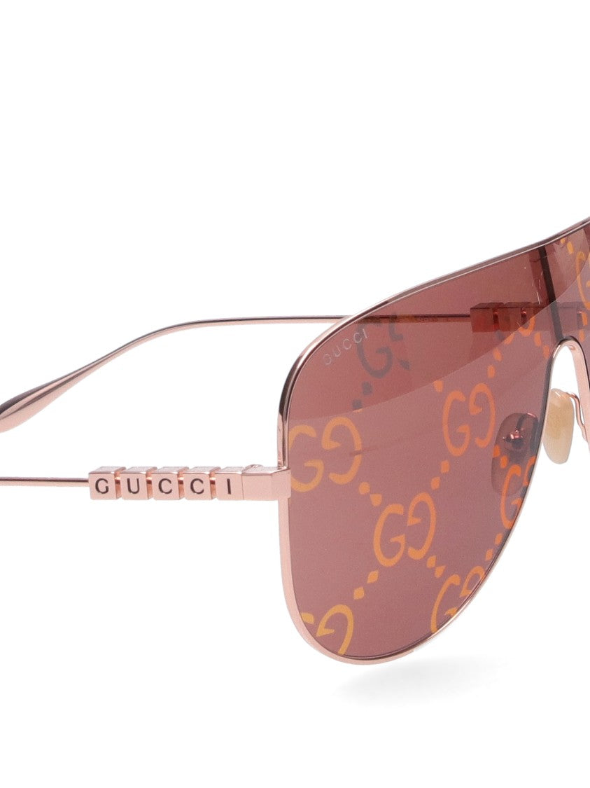 Gucci Visor Sunglasses – Rose Gold