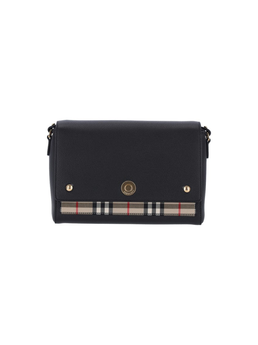 Burberry Check-Pattern Rectangular Shoulder Bag