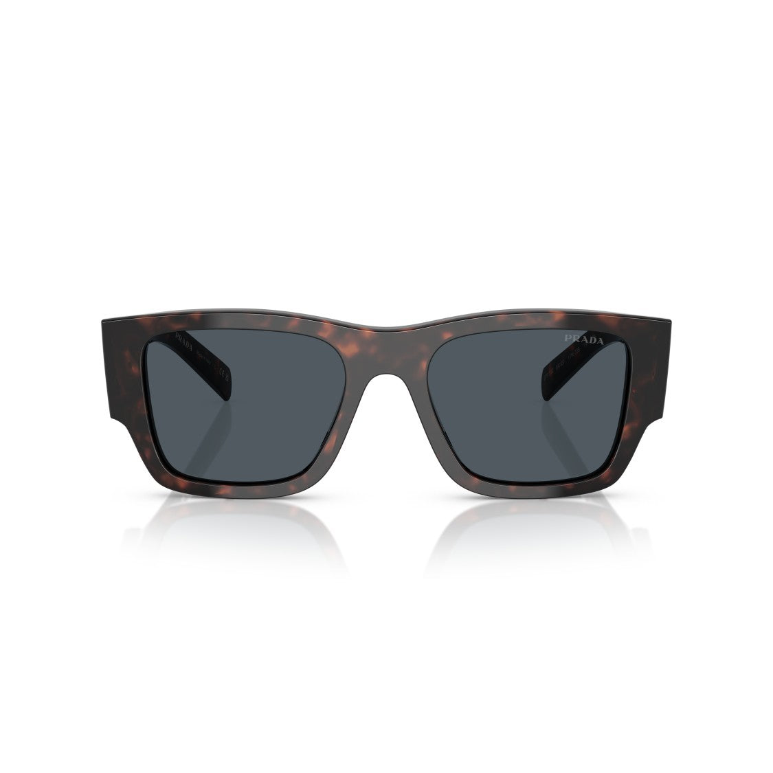 Prada 0Pr 10Zs Rectangular Tortoiseshell Acetate Prada Sunglasses