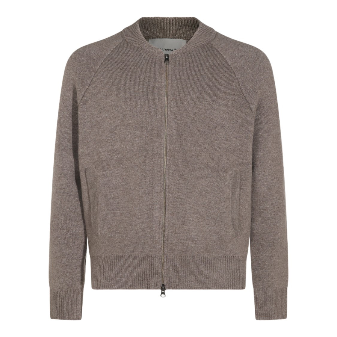Lisa Yang Full-Zip Smooth Knit Sweater