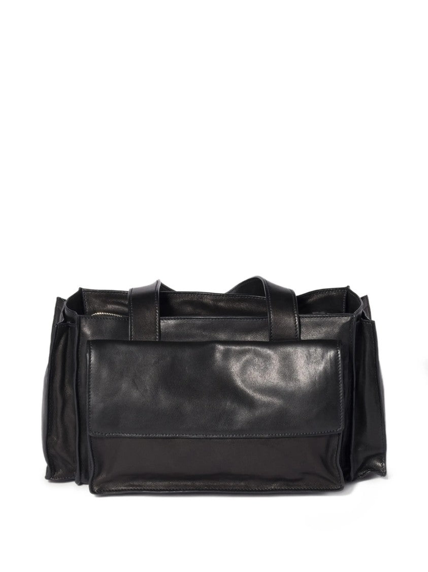 Miu Miu Black Shopping Utilitaire Leather Bag