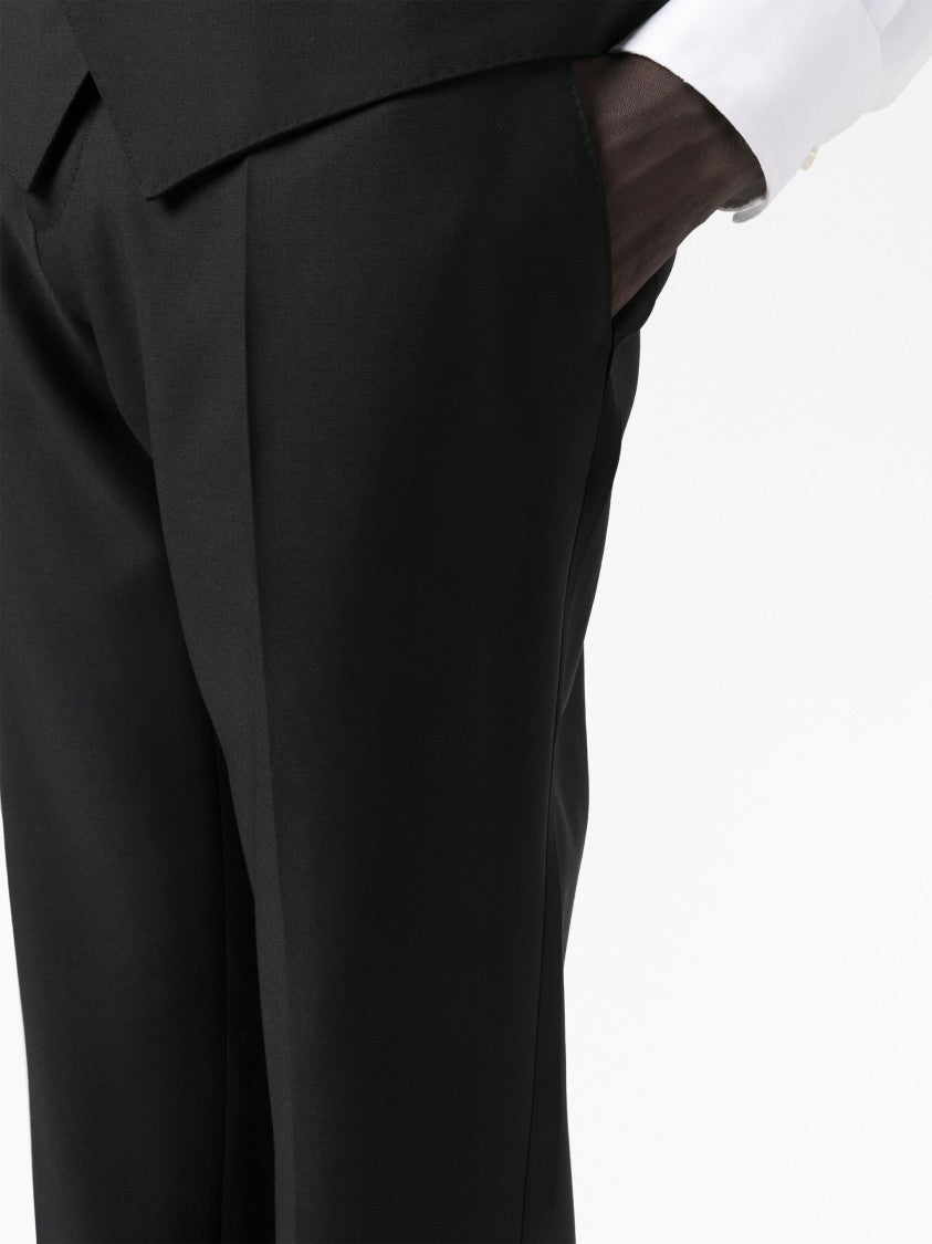 Dolce & Gabbana Three-Piece Wool Silk Satin Tuxedo Suit