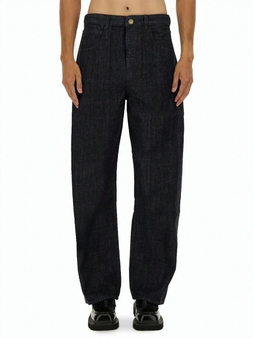 Jacquemus Loose Fit Indigo Denim Trousers