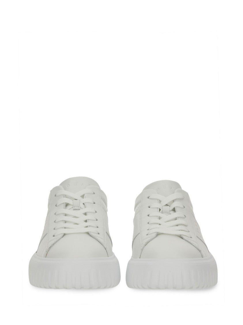 Hogan White Leather Sneakers