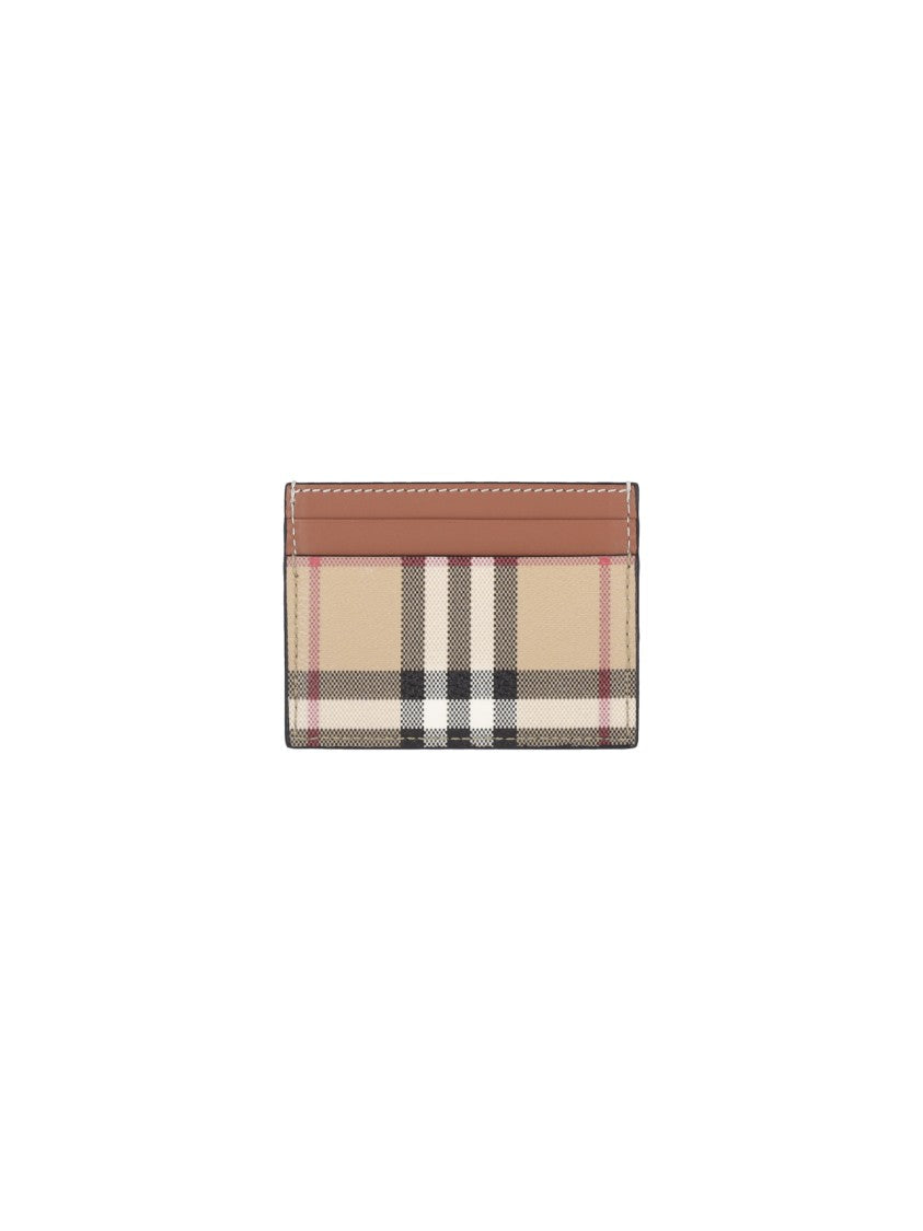 Burberry "Check" Card Holder Beige