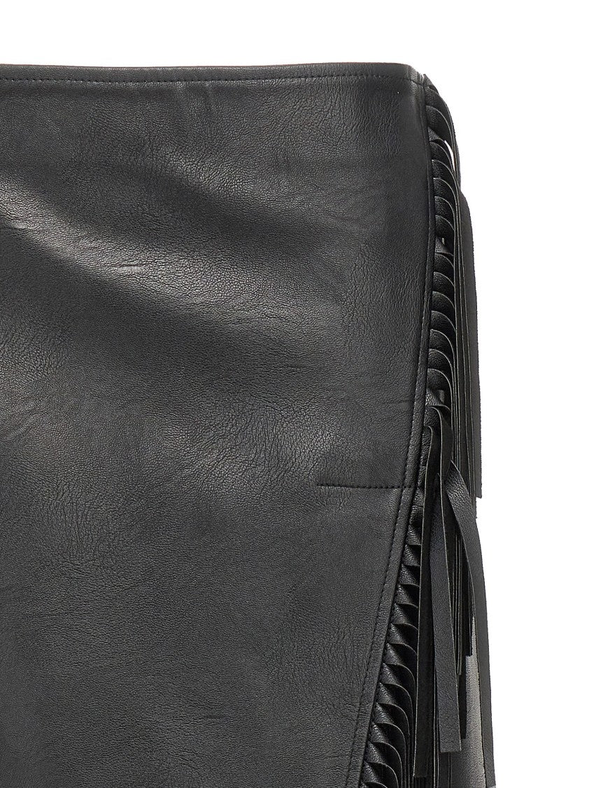 Stella Mccartney Fringed Alter Mat Skirt With Side Closure