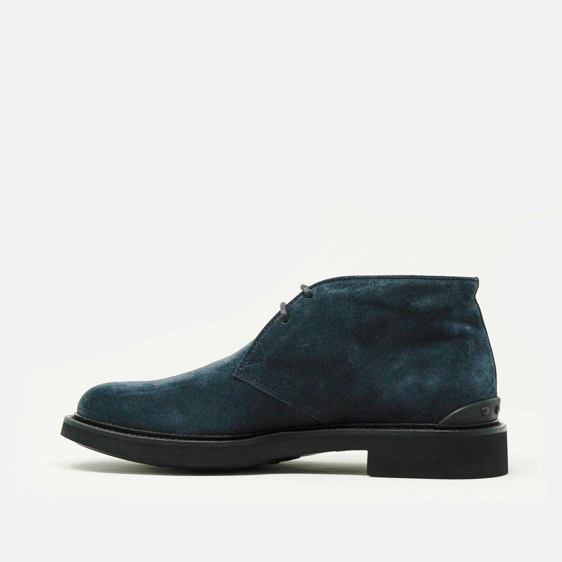 Tod's Blue Suede Ankle Boots