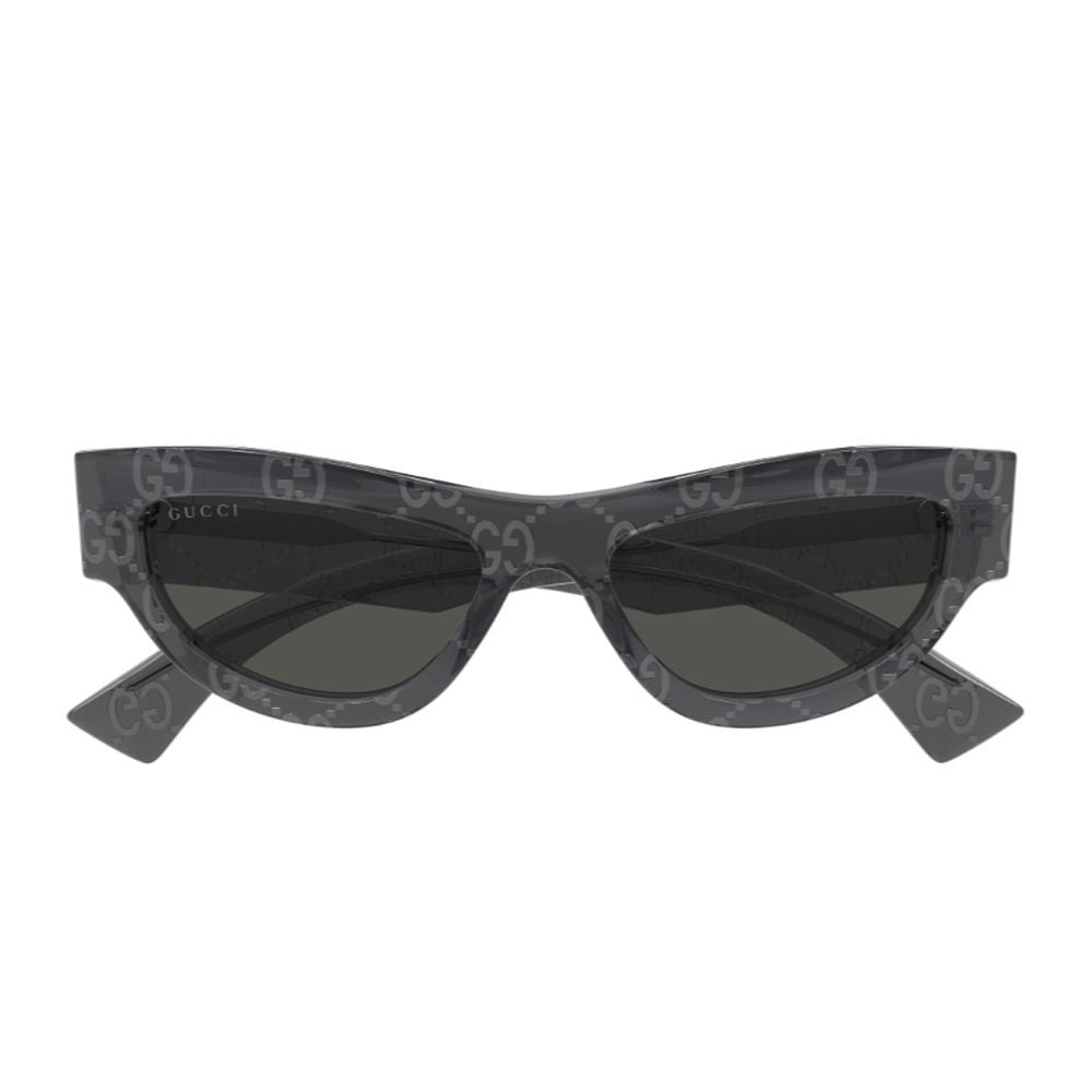 Gucci Gg1834s Linea Name Of Brand Cat-Eye Sunglasses In Grey Recycled Acetate