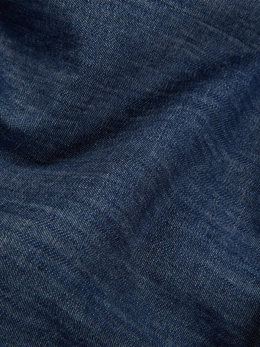 Montedoro Black Cropped Denim Jacket With Notched Lapels