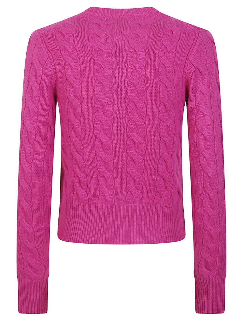 Polo Ralph Lauren Cable-Knit Cashmere Blend Cardigan With Iconic Embroidered Pony