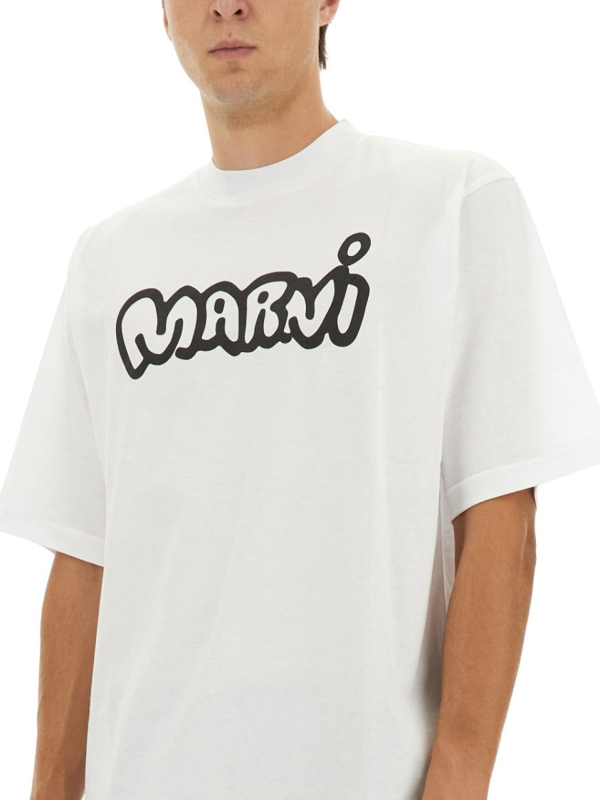 Marni Graphic Print Crew Neck T-Shirt