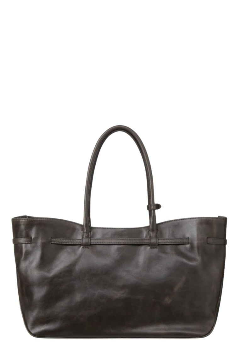 Margesherwood Seppia Grandma Used Large Suede Tote Bag