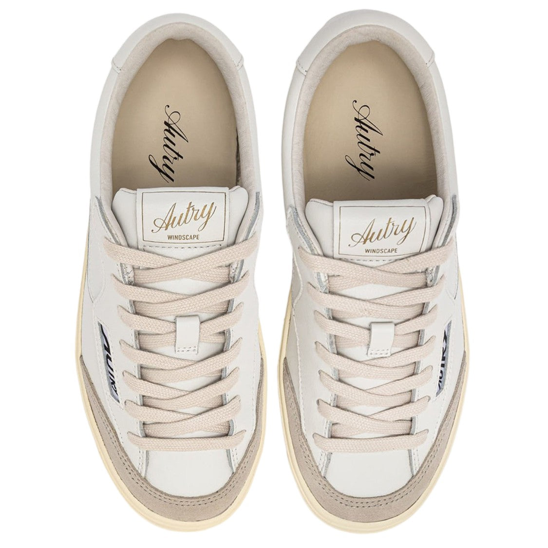 Autry Leather Low Sneakers With Round Toe And Subtle Logo Details