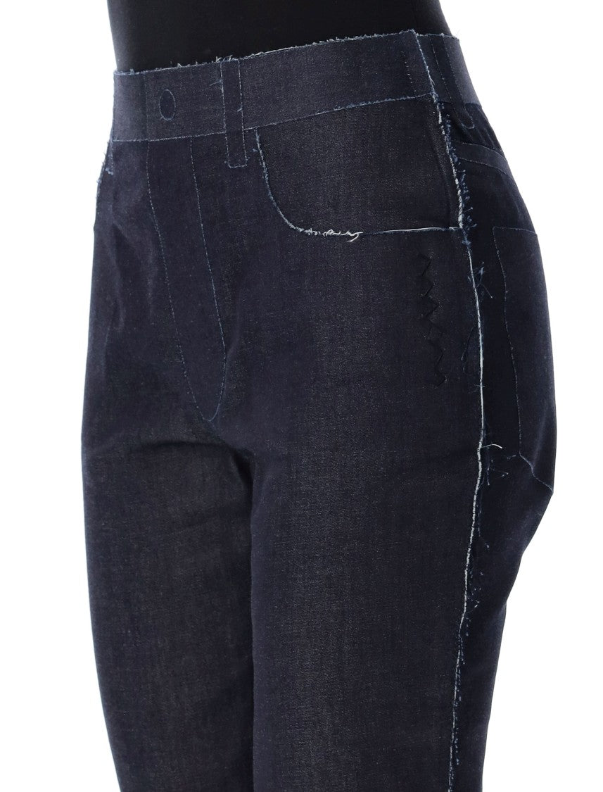 Marni Stretch Denim Trompe L'oeil Trousers