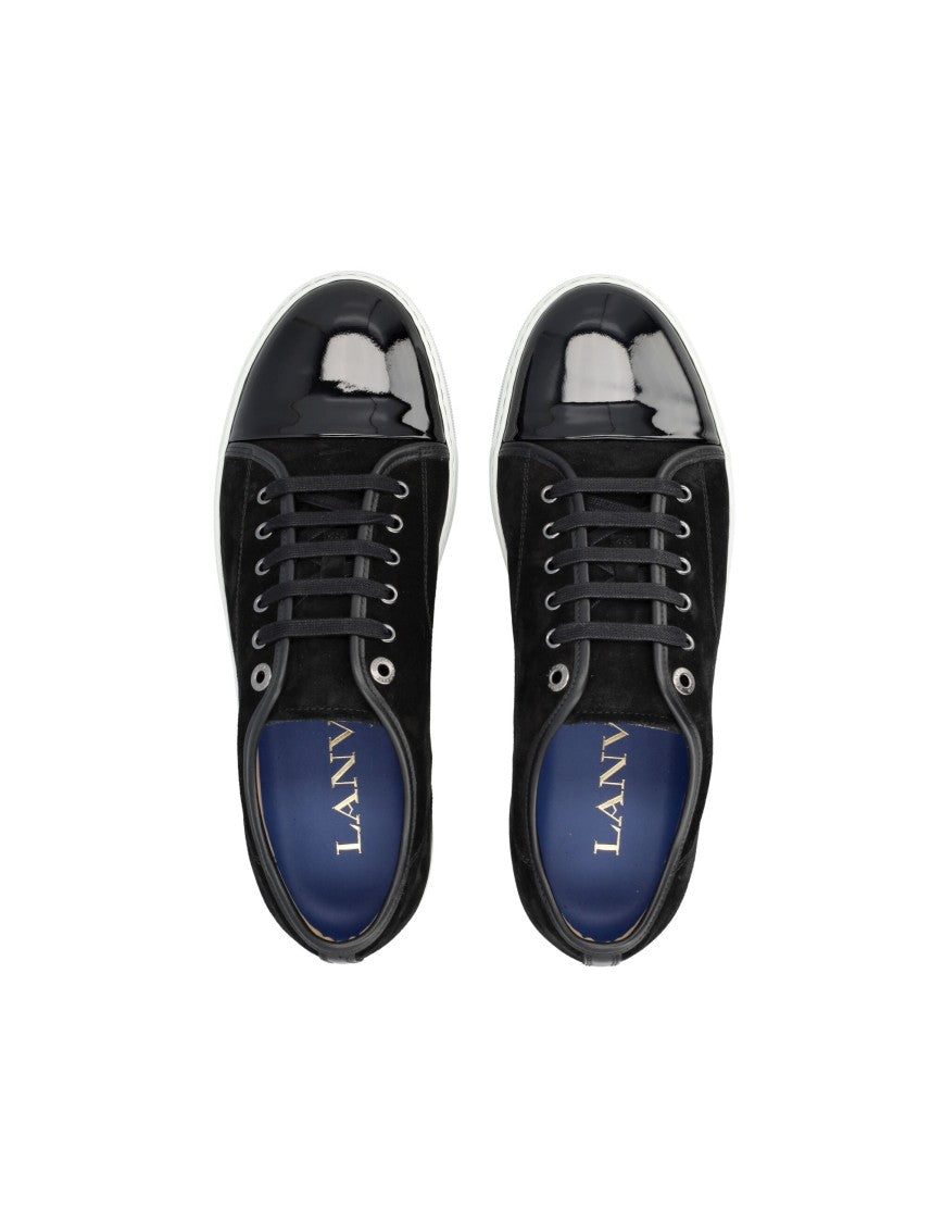 Lanvin Suede Patent Dbb1 Sneakers