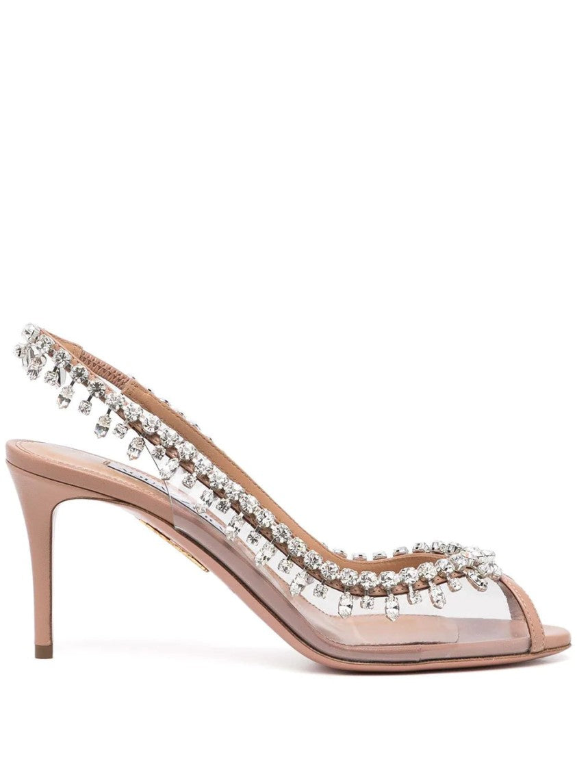 Aquazzura Temptation Crystal 75Mm Sandal