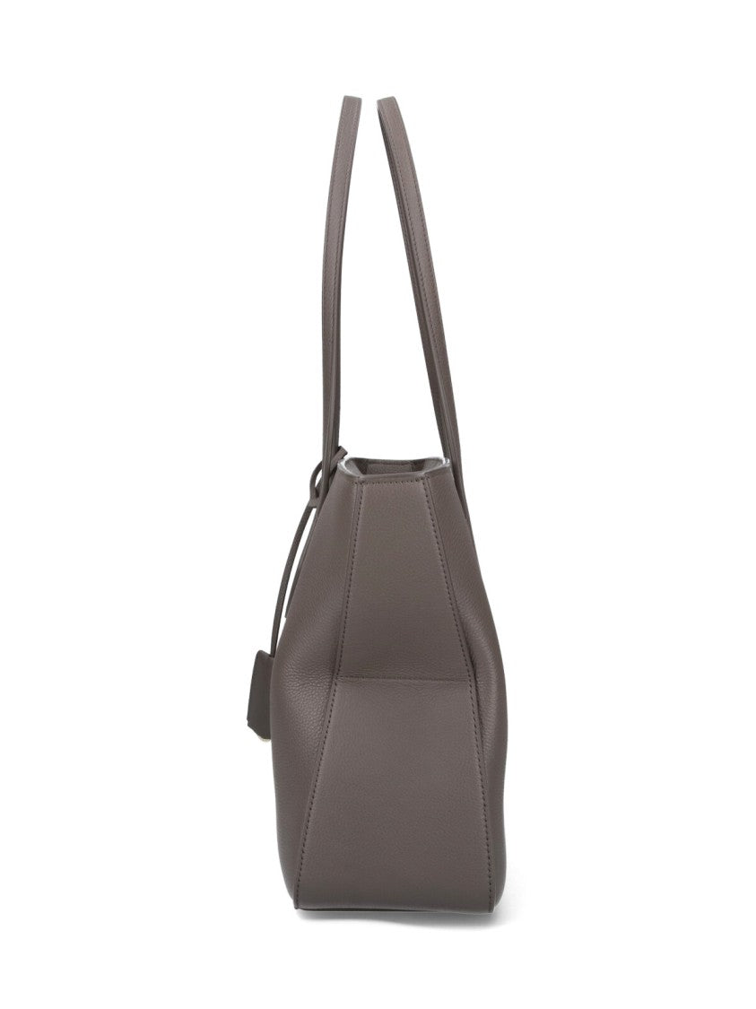 Ferragamo Small Grey Calfskin Tote