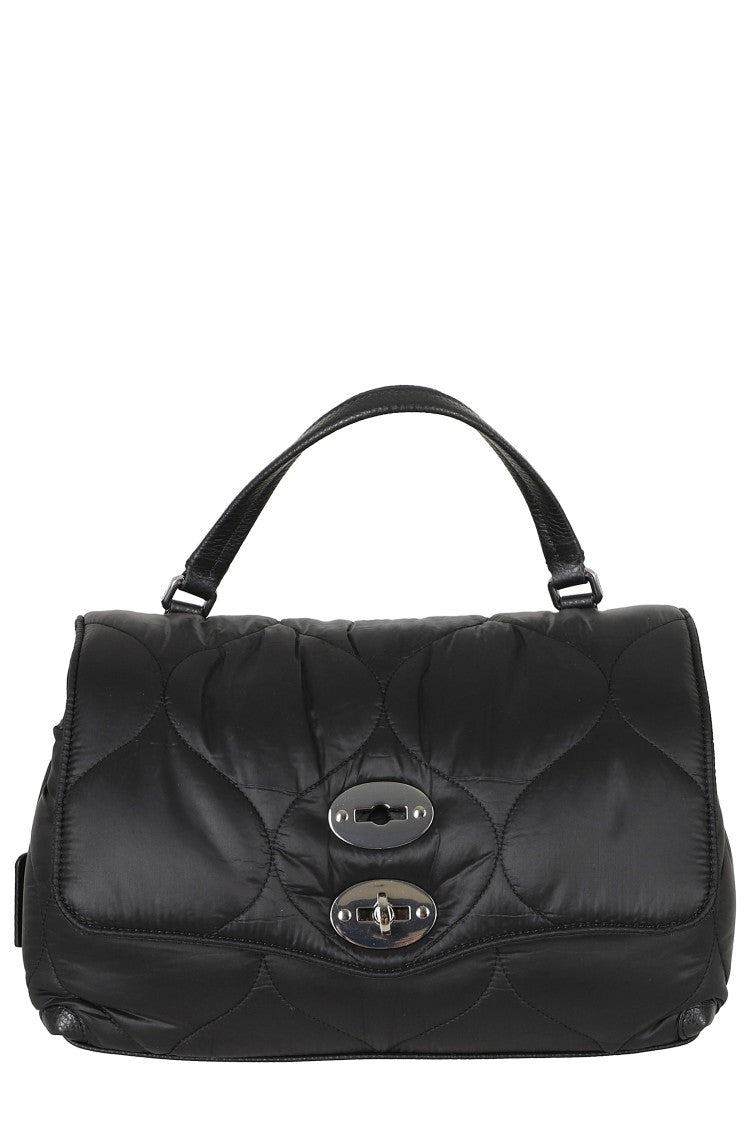 Zanellato Quilted Postina Lunaria Bag With Silver-Tone Ring Clasp