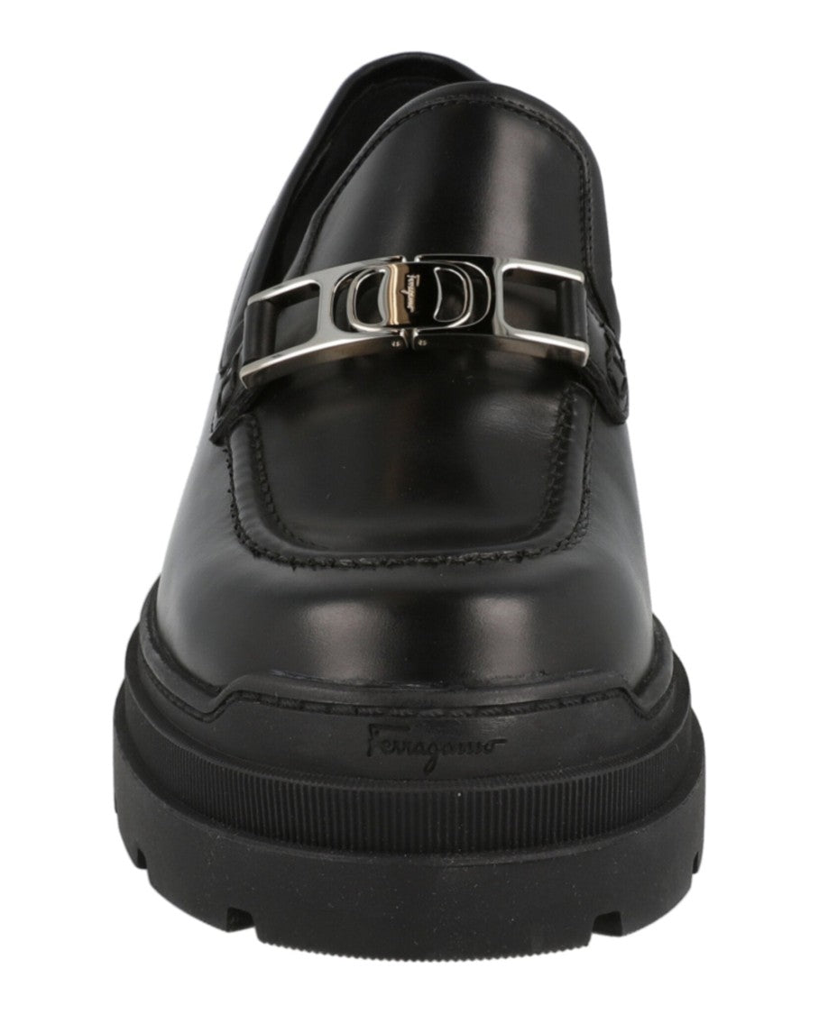 Ferragamo Ridley 40 Leather Loafers