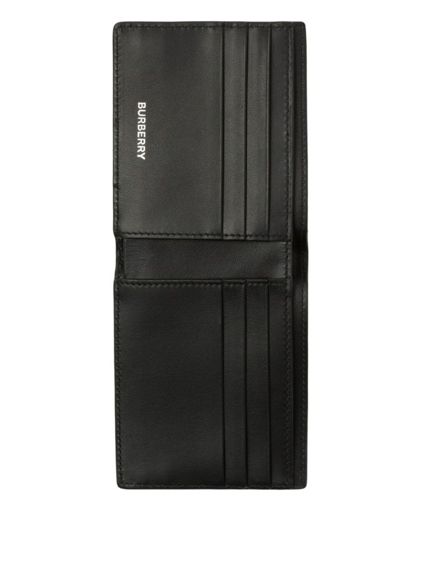 Burberry Checked Bi-Fold Wallet With Internal Card Slots