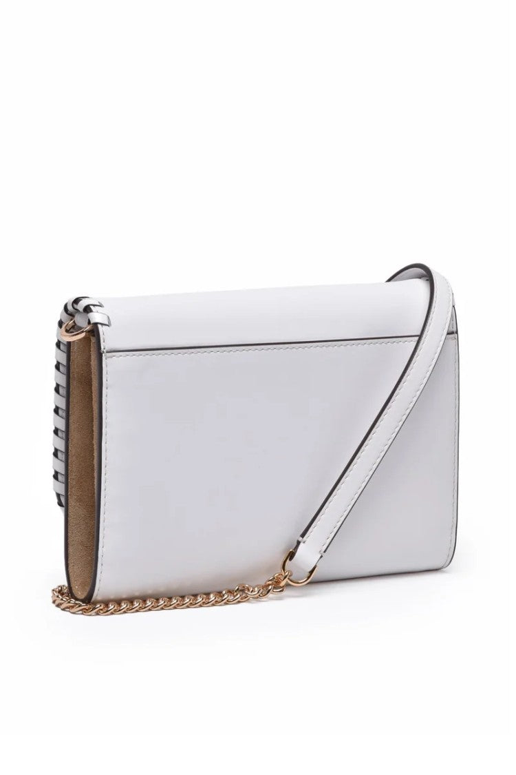 Tory Burch Emerson Whipstitch Shoulder Bag - White