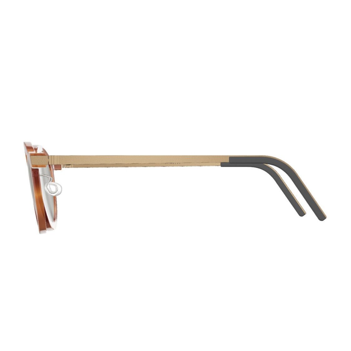 Lindberg Havana Lindberg Acetate Round Sunglasses